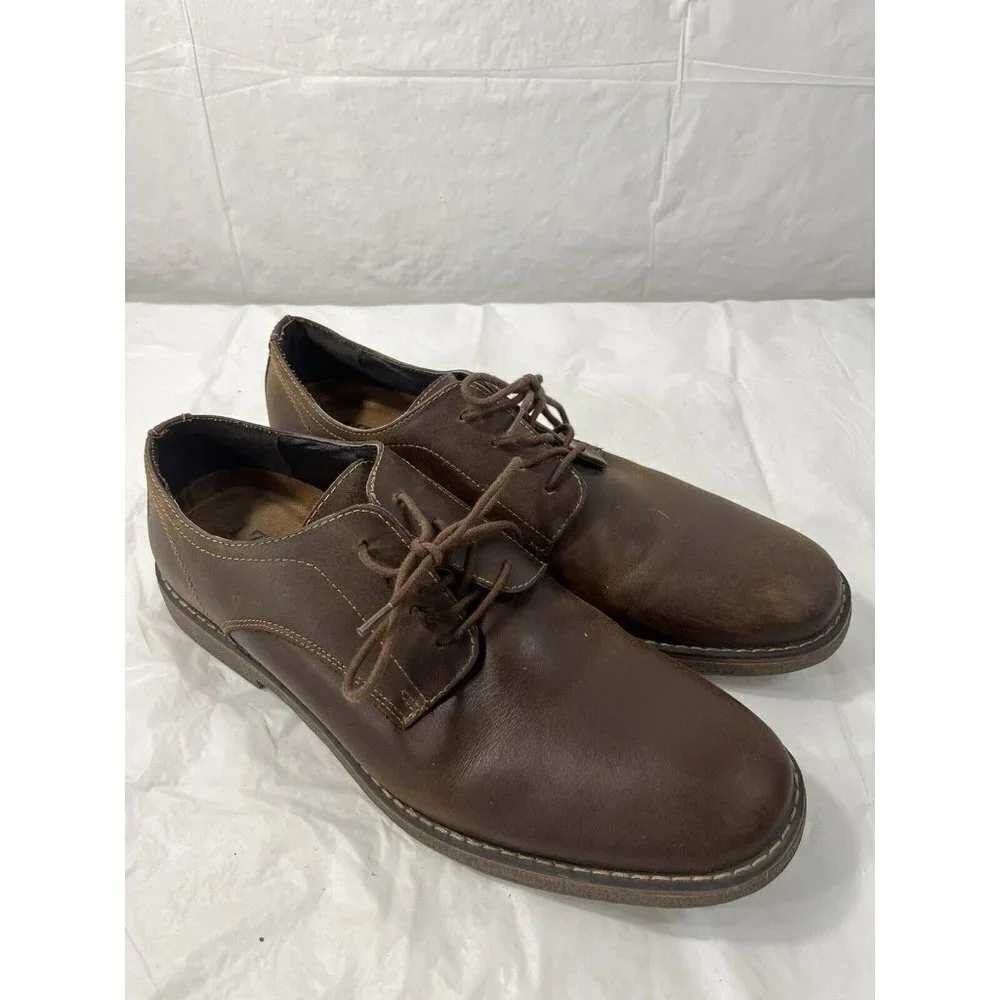 Izod Connor Brown Dress Shoes Size 12 D leather